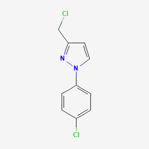 3-(chloromethyl)-1-(4-chlorophenyl)-1H-pyrazole