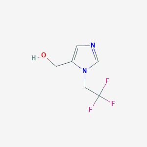 molecular formula C6H7F3N2O B1528463 [1-(2,2,2-三氟乙基)-1H-咪唑-5-基]甲醇 CAS No. 1488678-34-7