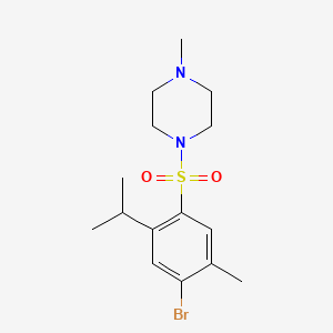 1-[(4-Bromo-2-isopropyl-5-methylphenyl)sulfonyl]-4-methylpiperazine