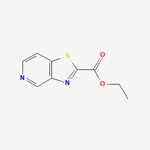 molecular formula C9H8N2O2S B1528467 Ethyl thiazolo[4,5-c]pyridine-2-carboxylate CAS No. 911463-38-2