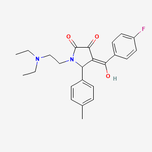 1-[2-(diethylamino)ethyl]-4-(4-fluorobenzoyl)-3-hydroxy-5-(4-methylphenyl)-1,5-dihydro-2H-pyrrol-2-one