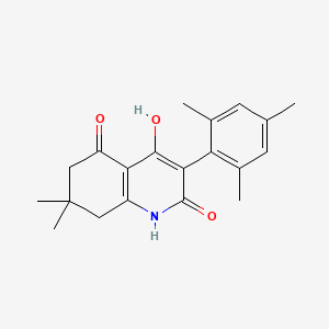 2-hydroxy-7,7-dimethyl-3-(2,4,6-trimethylphenyl)-6,8-dihydro-1H-quinoline-4,5-dione