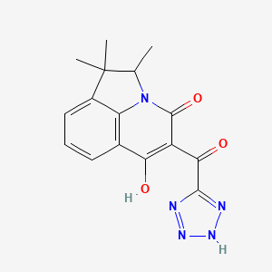 6-hydroxy-1,1,2-trimethyl-5-(1H-tetraazol-5-ylcarbonyl)-1,2-dihydro-4H-pyrrolo[3,2,1-ij]quinolin-4-one