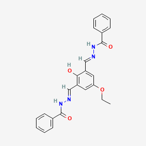 N'-[3-(2-benzoylcarbohydrazonoyl)-5-ethoxy-2-hydroxybenzylidene]benzohydrazide