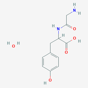 2-[(2-Amino-1-oxoethyl)amino]-3-(4-hydroxyphenyl)propanoic acid hydrate