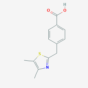 B152849 4-[(4,5-Dimethyl-2-thiazolyl)methyl]-benzoic Acid CAS No. 1017439-23-4