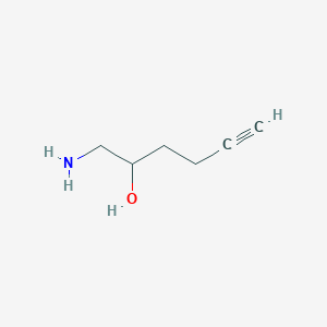molecular formula C6H11NO B1528497 1-Aminohex-5-yn-2-ol CAS No. 1480857-11-1