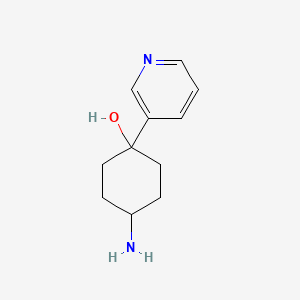 4-Amino-1-(pyridin-3-yl)cyclohexan-1-ol