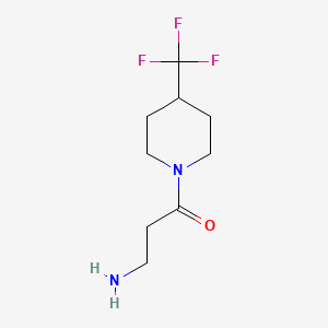 3-Amino-1-(4-(trifluoromethyl)piperidin-1-yl)propan-1-one
