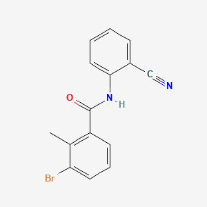 3-bromo-N-(2-cyanophenyl)-2-methylbenzamide