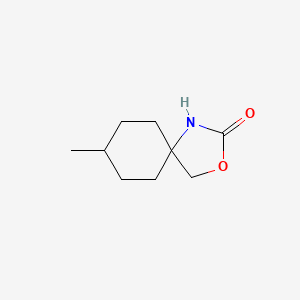 molecular formula C9H15NO2 B1528512 8-Methyl-3-oxa-1-azaspiro[4.5]decan-2-one CAS No. 1432681-74-7