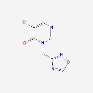 5-Bromo-3-(1,2,4-oxadiazol-3-ylmethyl)-3,4-dihydropyrimidin-4-one