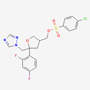 (5-((1H-1,2,4-Triazol-1-yl)methyl)-5-(2,4-difluorophenyl)tetrahydrofuran-3-yl)methyl 4-chlorobenzenesulfonate