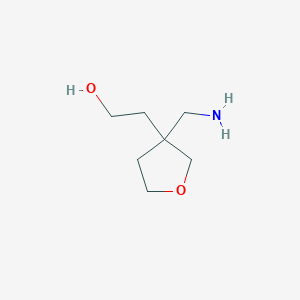 2-[3-(Aminomethyl)oxolan-3-yl]ethan-1-ol