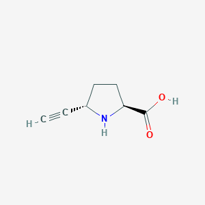 B152853 (2S,5S)-5-ethynylpyrrolidine-2-carboxylic acid CAS No. 138957-98-9