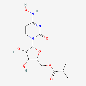 ((2R,3S,4R,5R)-3,4-dihydroxy-5-((E)-4-(hydroxyimino)-2-oxo-3,4-dihydropyrimidin-1(2H)-yl)tetrahydrofuran-2-yl)methyl isobutyrate