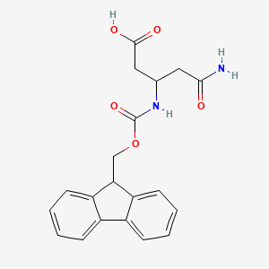 5-Amino-3-[[(9H-fluoren-9-ylmethoxy)carbonyl]amino]-5-oxopentanoic acid