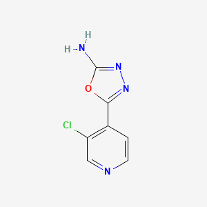5-(3-Chloropyridin-4-yl)-1,3,4-oxadiazol-2-amine