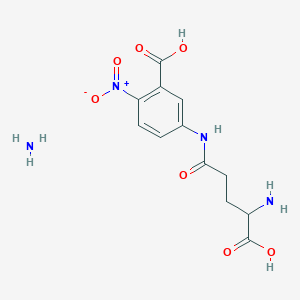 5-[(4-amino-4-carboxybutanoyl)amino]-2-nitrobenzoic acid;azane