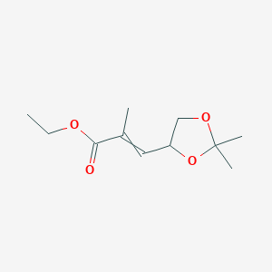 (2E)-3-[(4S)-2,2-DiMethyl-1,3-dioxolan-4-yl]-2-Methyl-2-propenoic acid ethyl ester