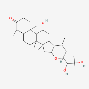 6-(1,2-Dihydroxy-2-methylpropyl)-12-hydroxy-1,2,8,14,18,18-hexamethyl-5-oxapentacyclo[11.8.0.02,10.04,9.014,19]henicos-9-en-17-one