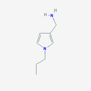 molecular formula C8H14N2 B1528557 (1-propyl-1H-pyrrol-3-yl)methanamine CAS No. 1512560-72-3