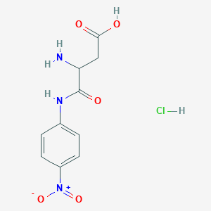 3-Amino-4-(4-nitroanilino)-4-oxobutanoic acid;hydrochloride