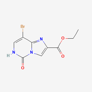 molecular formula C9H8BrN3O3 B15285731 ethyl 8-bromo-5-oxo-6H-imidazo[1,2-c]pyrimidine-2-carboxylate 