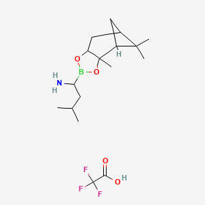 3-methyl-1-(2,9,9-trimethyl-3,5-dioxa-4-boratricyclo[6.1.1.02,6]decan-4-yl)butan-1-amine;2,2,2-trifluoroacetic acid