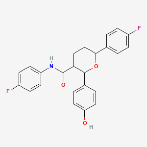 (2R,3R,6S)-N,6-Bis(4-fluorophenyl)tetrahydro-2-(4-hydroxyphenyl)-2H-pyran-3-carboxamide