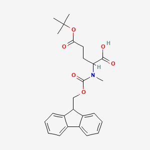 molecular formula C25H29NO6 B15285777 Fmoc-N-Me-D-GluOtBu-OH 