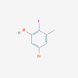 molecular formula C7H6BrFO B1528582 5-溴-2-氟-3-甲基苯酚 CAS No. 1351668-25-1