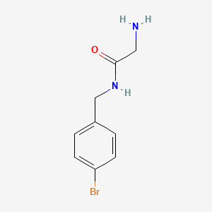 molecular formula C9H11BrN2O B1528584 2-Amino-N-(4-bromo-benzyl)-acetamide CAS No. 1249577-42-1