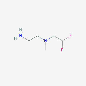 molecular formula C5H12F2N2 B1528586 (2-Aminoethyl)(2,2-difluoroethyl)methylamine CAS No. 795299-76-2