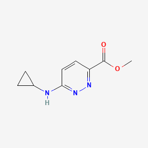molecular formula C9H11N3O2 B1528590 Methyl 6-(cyclopropylamino)pyridazine-3-carboxylate CAS No. 1183253-21-5
