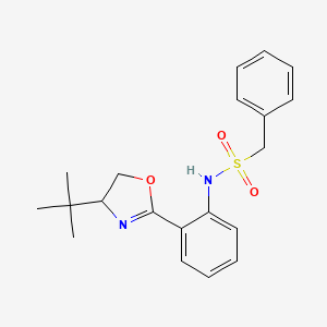 Benzenemethanesulfonamide,N-[2-[(4S)-4-(1,1-dimethylethyl)-4,5-dihydro-2-oxazolyl]phenyl]-