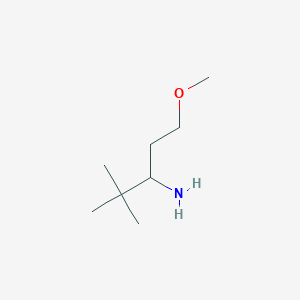 molecular formula C8H19NO B1528600 1-Methoxy-4,4-dimethylpentan-3-amine CAS No. 1248952-18-2