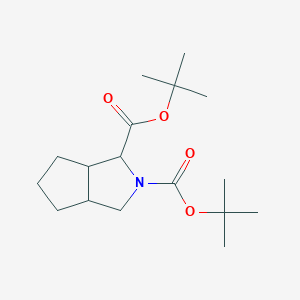 ditert-butyl 3,3a,4,5,6,6a-hexahydro-1H-cyclopenta[c]pyrrole-2,3-dicarboxylate