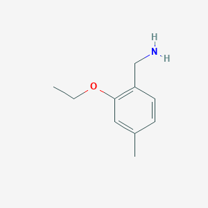 molecular formula C10H15NO B1528602 (2-Ethoxy-4-methylphenyl)methanamine CAS No. 1248476-95-0