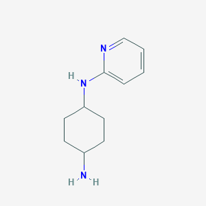 molecular formula C11H17N3 B1528604 (1R,4r)-N1-(pyridin-2-yl)cyclohexane-1,4-diamine CAS No. 332883-96-2