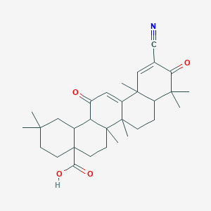 11-Cyano-2,2,6a,6b,9,9,12a-heptamethyl-10,14-dioxo-1,3,4,5,6,7,8,8a,14a,14b-decahydropicene-4a-carboxylic acid