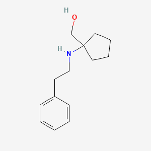 {1-[(2-Phenylethyl)amino]cyclopentyl}methanol