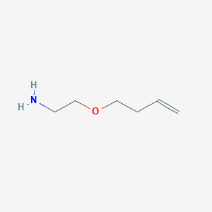 molecular formula C6H13NO B1528619 2-(But-3-en-1-yloxy)ethan-1-amine CAS No. 883511-24-8