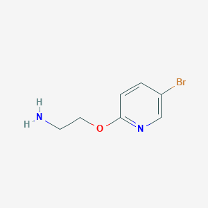 molecular formula C7H9BrN2O B1528627 2-((5-Bromopyridin-2-yl)oxy)ethanamine CAS No. 29450-02-0