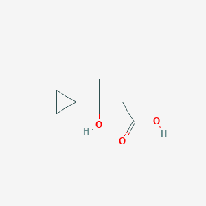molecular formula C7H12O3 B1528632 3-Cyclopropyl-3-hydroxybutanoic acid CAS No. 65531-33-1