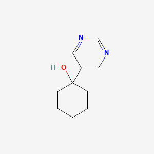 molecular formula C10H14N2O B1528635 1-(嘧啶-5-基)环己醇 CAS No. 1248479-24-4