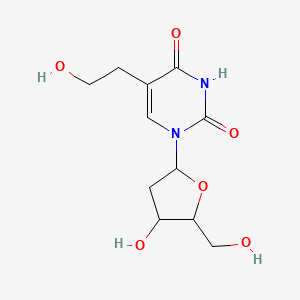 5-(2-Hydroxyethyl)-1-[4-hydroxy-5-(hydroxymethyl)oxolan-2-yl]pyrimidine-2,4-dione