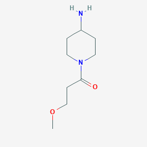 molecular formula C9H18N2O2 B1528639 1-(4-Aminopiperidin-1-yl)-3-methoxypropan-1-one CAS No. 244789-32-0