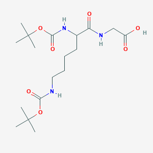 2-[2,6-Bis[(2-methylpropan-2-yl)oxycarbonylamino]hexanoylamino]acetic acid