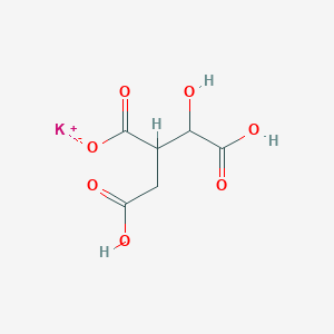 molecular formula C6H7KO7 B15286419 Potassium;2-(carboxymethyl)-3,4-dihydroxy-4-oxobutanoate 